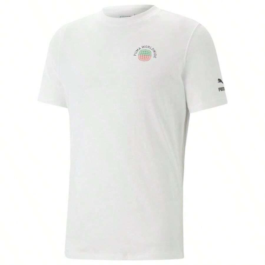 Worldwide Graphic T-Shirt - Boyfriend Style Men's - White/Multi - View 1