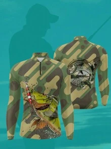 Men Sun-Proof Jackets - màu xanh lá - Xem 1