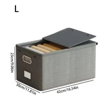One-Piece Foldable Storage Box With Lid, Shelving Storage Container, Suitable For Office, Bedroom And Laundry Room Decorations Decor Festival Decor Room Decor Home Decor Bed Room Decor Dress Pants Shoes Jeans Boots Skirt Bedroom, Organizer, Home Storage, White T Shirt Women, Black Pants Women, Ladies Winter Clothes, Dress,