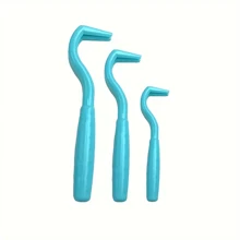 Juego de 3 herramientas efectivas para remover garrapatas y pulgas para perros - Herramienta de plástico para remover garrapatas que facilita la extracción de garrapatas y pulgas - Mantenga a su mascota segura y saludable