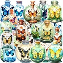Unique Bottle Style Stickers Pack - Adorable & Waterproof Vinyl Art For Phones, Pads, Water Bottles, Laptops & More! - Multicolor - View 15