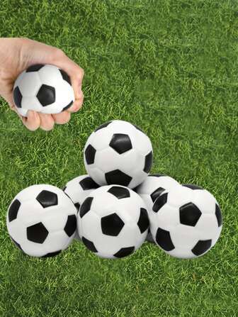 1/5/10pcs Mini Foam Sports Balls, Squeezable Stress Soccers, Squeeze Balls For Stress, Soccer Party Favor, Fidget Toys, Ball Games, Squeezable Stress Soccers, Excellent Anti-Stress Balls For Tension Relief, Carnival Prizes Football, Stress Ball, Ball, Football, Stress Ball, Toys, Stress Ball, Football, Fidget Toys, Sugar Ball, Games For Adults, Squeeze Ball, Football, Fidget Toys, Ball