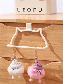 1pc Multi-Functional Hook For Saving Space In Bedroom, Bathroom, And Kitchen With Double Doors Hanger - Easy To Install Without Drilling, For Kitchen And Bathroom Storage - Multicolor - View 4