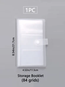 1入組84格便攜式珠寶收納相簿 - 在旅行時輕鬆保持您的耳環、戒指等珠寶遠離灰塵和氧化，方便攜帶！