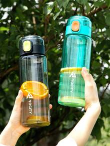 1 st Tritan vattenflaska, spårintag och hydrering, tritan plast, läckagebeständig flip top drinkpip, sport och fitness, stor kapacitet anti-fall slitstark kopp - Multifärgad - Visa 7