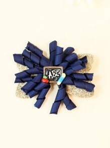 2 piezas de clips de cabello con lazo brillante para niñas pequeñas, medianas y grandes, adecuados para uso diario