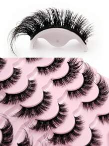 Rikuaild 14 对假睫毛自然外观柔软翼状眼尾加长假睫毛猫眼睫毛 - 眼尾拉長款 - 查看 2