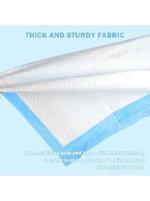 1 عبوة من حصائر تغيير حفاضات الأطفال القابلة للتخلص منها ، عالية الامتصاص وواقية للماء ، ناعمة ، محمولة ومريحة ، 25 ورقة/عبوة هدايا ديكور حفلات استحمام الطفل وللعائلة - الأزرق - مشاهدة 3