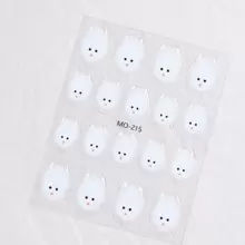 2 Miếng Dán Móng Tay Nghệ Thuật 3D Jelly Cat, Phong Cách Ngọt Ngào Và Đáng Yêu, Miếng Dán Móng Tay Mèo Nhiều Màu Sắc Cho DIY Móng Tay Nghệ Thuật - Nhiều màu - Xem 9