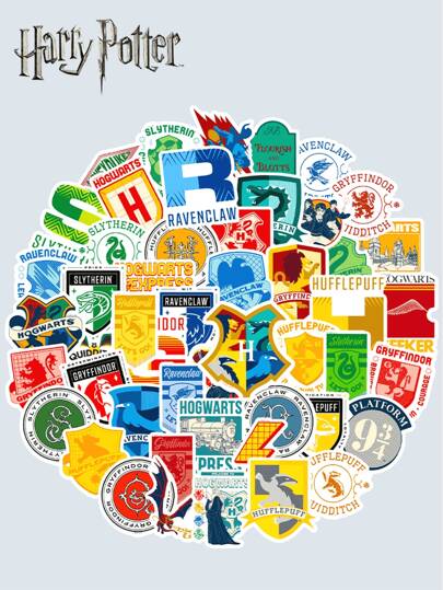 50pcs Officially Licensed Variety Variety Vinyl Sticker Wizarding World High Quality Provide Superior Waterproofing For Mom Dad Grand Mother Father Teacher Sister Brother Friend Funny Gifts Halloween