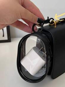 1 chiếc móc chìa khóa túi đựng đồ trong suốt mini di động, móc chìa khóa đa chức năng nhỏ gọn, thích hợp cho túi xách nữ, đồ trang trí chìa khóa ô tô, bộ sạc điện thoại, tai nghe, son môi và các vật dụng lưu trữ khác (Kiểu móc chìa khóa ngẫu nhiên) - Nhiều màu - Xem 10