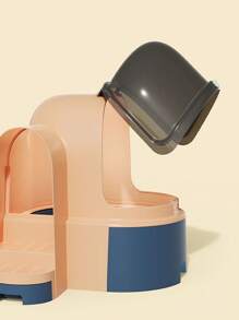 1pc Enclosed Litter Box Cat Tunnel, Spacious Cat Toilet With Drawer, Pet Supplies