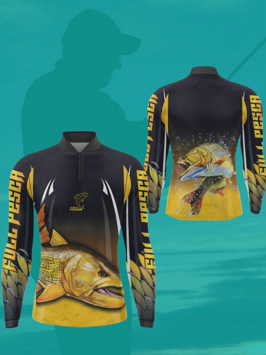 Men Sun-Proof Jackets - Màu vàng - Xem 1