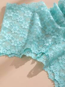 8pcs Women's Multi-Colored Sexy Lace Panties, Low Waist Hollow-Out Temptation Boyshorts Lingerie
