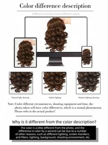 SHDanrtsey 1件装女士马尾假发片，轻盈编织假马尾夹式假发 - Light Brown - 查看 4