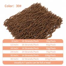 FULCRUM 8/12/18/24/30/36 Inch Faux Locs Crochet Hair Faux Loc Crochet Braids Curls Soft Locs Crochet Hair Extensions For Women & Girls