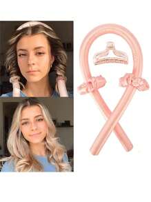 Set de 4 esponjas para rizar el pelo para mujer, rulos grandes para cabello ondulado, herramientas de rizado de pelo sin calor, accesorios para el cabello,herramientas para el cabello - Multicolor - Ver 2