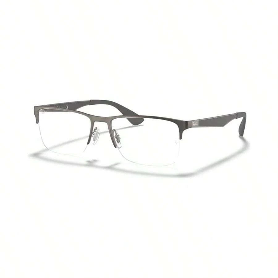 Ray-Ban RX6335 Unisex Rectangle Eyeglasses - Navy - View 1