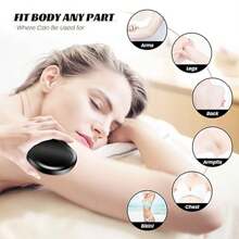 1 pieza Epilador de Body de cristal, depilación física sin dolor, Epilador de cristal suave fácil de limpiar, herramienta para eliminación de vello - Multicolor - Ver 5