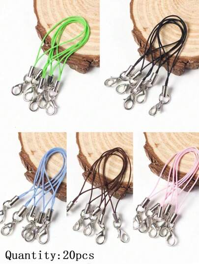 10/20/30pcs Colorful Lobster Clasp Phone Straps, Suitable For Phone Lanyards, Key Chains, Bag Charms & Other DIY Accessories