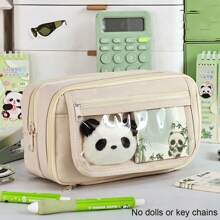 1个新款9层大容量铅笔盒，可爱女生设计，适合初高中学生，超大容量返校礼物 - 彩色 - 查看 7