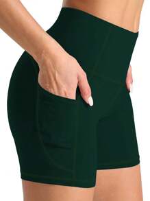 Plus Size Athletic Shorts Women's High Waist Yoga Shorts, Quick-Drying Compression Running Shorts, Suitable For Outdoor Sports And Worn As Base Layer Comfy Shorts Women Boxer Shorts