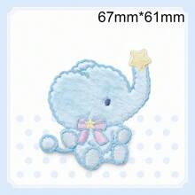 1pc Plush Bear Embroidered Patch, DIY Decorative Fashion Adhesive Sticker - As Photo - View 13