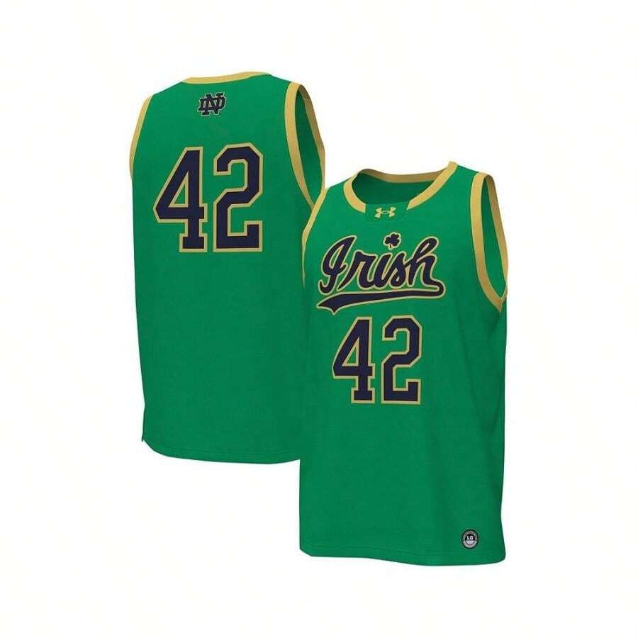 Under Armour Men's # Kelly Green  Fighting Irish Replica Basketball Jersey - Kelly Green - View 1
