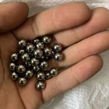 100 件碳钢弹弓弹珠，4 毫米/5 毫米/6 毫米/7 毫米/8 毫米/9 毫米/10 毫米硬化实心钢轴承，耐磨弹弓弹珠