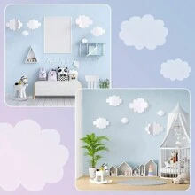 16pcs/Set 3D Cloud Decor Hanging Cloud Ceiling Party Decorations Lifelike Cloud Ornament