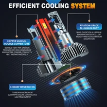 HYNBYZJ 1 对 H4 H7 LED Canbus 100000LM 260W 7535 CSP 汽车大灯 H1 H11 LED 灯泡 9005 9006 HB3 HB4 9012 HIR2 汽车雾灯 - 白色 - 查看 4