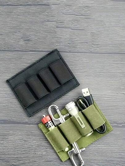1pc Multi-Functional Storage Bag (3.94*2.95 Inches), Elastic Nylon Detachable Stand, Outdoor Gear