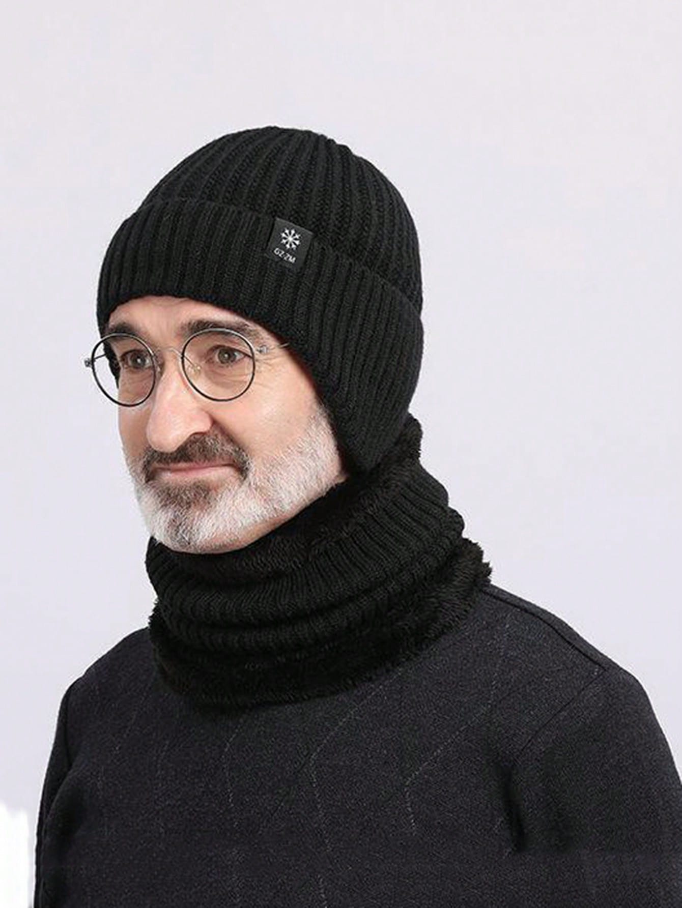 قبعة شتوية للرجال مع أغطية للأذن، بطانة خوذة، وقبع...