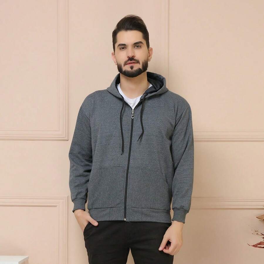 Men Sweatshirts - Dark Grey - View 1