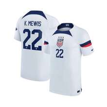 Youth Boys And Girls Kristie Mewis White USWNT 2022/23 Home Breathe Stadium Reissue Player Jersey - White - View 5