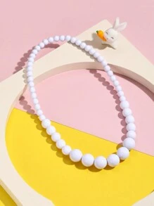 1pc Children Pearl Necklace, Suitable For Daily Wear - 1pcs - View 12