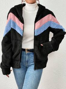 Women Winter Coats - 黑色 - 查看 2