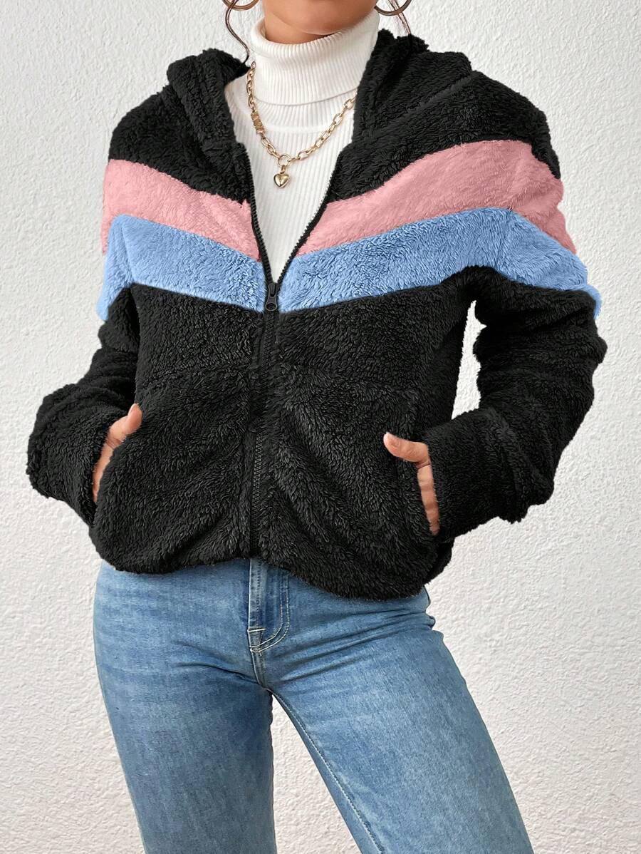 Women Winter Coats - 黑色 - 查看 1