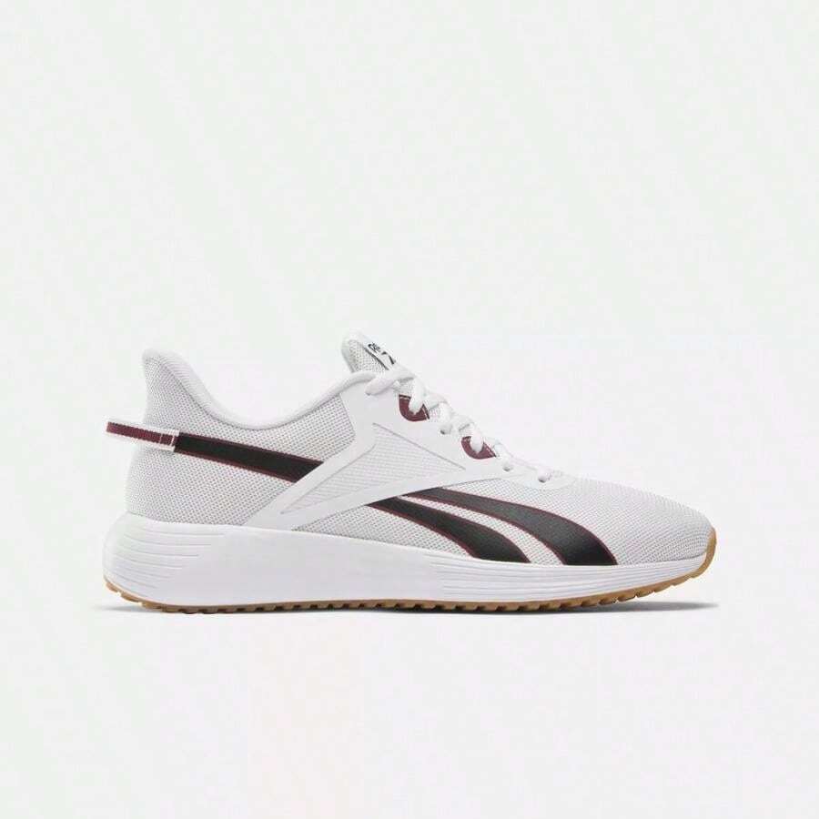 Reebok Lite Plus 3 Men's Running Shoes - White / Core Black / Classic Maroon - View 1