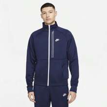 Nike N98 Tribute Jacket - Boyfriend Style Men's - Midnight Navy/White - View 1