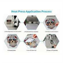 2入組萌卡通幽靈萬聖節貼布熱轉印圖案，可水洗塑膠熱轉印貼紙，適用於DIY服裝、T恤、口罩、牛仔褲或背包 - spooky6 - 查看 5