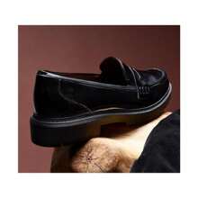 Clarks Westlynn Ayla 女士圆头便士乐福鞋 - 勃根地專利 - 查看 9