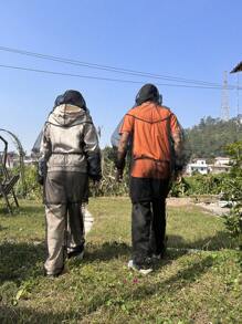 1pc Outdoor Fishing Mesh Anti-Mosquito Clothes / Beekeeping Suit - Black - View 3