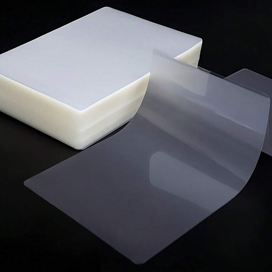 100 tấm màng nhựa, lý tưởng cho thực đơn, bảng tính, biển báo, tờ rơi, thời gian biểu, thẻ căn cước, hình ảnh, ảnh, logo, lịch, tài liệu, cung cấp kết quả rõ ràng, chuyên nghiệp và an toàn cho ảnh Trở lại trường học, Trở lại trường học, đồ dùng học tập - trắng - Xem 1