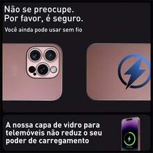Caixa De Vidro Ag De Premium Para Todas As Série iPhone 11 12 13 14 15 PRO MAX 7PLUS XS XSMAX - Rosa - Visão 5