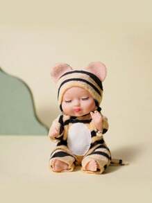 1 pieza Lindo muñeco de peluche de caricatura Pequeño bribón dormido, compañero de sueño para bebés, en forma de animal, modelo de muñeco de niña miniatura interesante - Multicolor - Ver 14