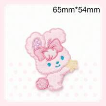 1pc Plush Bear Embroidered Patch, DIY Decorative Fashion Adhesive Sticker - As Photo - View 14