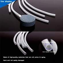 10公尺/ 393英寸水族箱氧氣泵-高品質專用氧氣管，強大的氣泵，柔軟的矽膠出風管和透明的軟管盒-超長的軟管可靈活使用，精確連接 - 無色 - 查看 4