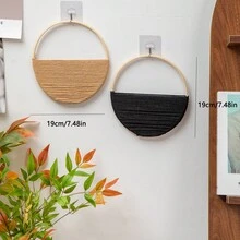 Circle Wall Decor Set, Hoop Wall Art, Abstract Wall Decor, Geometric Wall Art, Minimalist Wall Art, Macrame Wall Hanging, Modern Macrame Boho Wall Decor - Multicolor - View 11