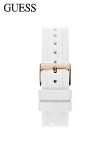 Đồng hồ nữ Moonlight vàng hồng và dây đeo màu trắng GW0257L2 - trắng - Xem 3